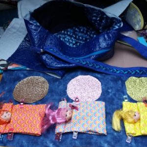 Le sac de poupées réalisé en couture par Ana @anamathe31